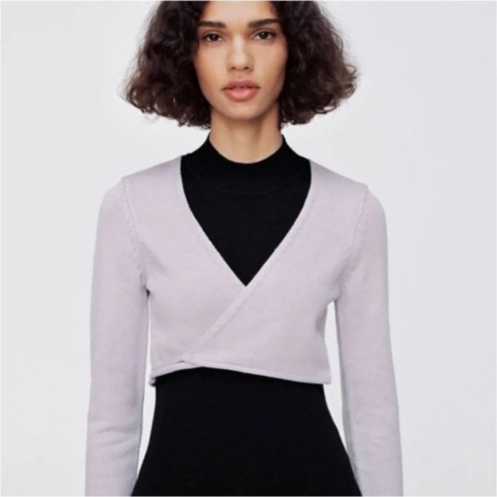 Zara light purple top